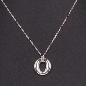 RARE -  Auth. TIFFANY & CO ELSA PERETTI Silver "Sevillana" Pendant & Chain